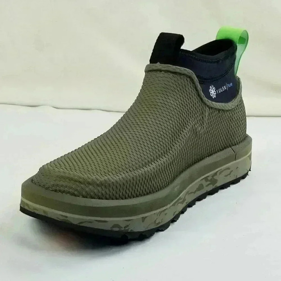 Sanuk Chiba Yulex Pure Camo Green Mens Ankle Boots - Picture 1 of 12